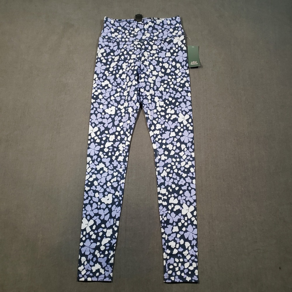 Wild Fable Fashion Legging Womens XS Blue Floral High Rise Cotton Blend NWT